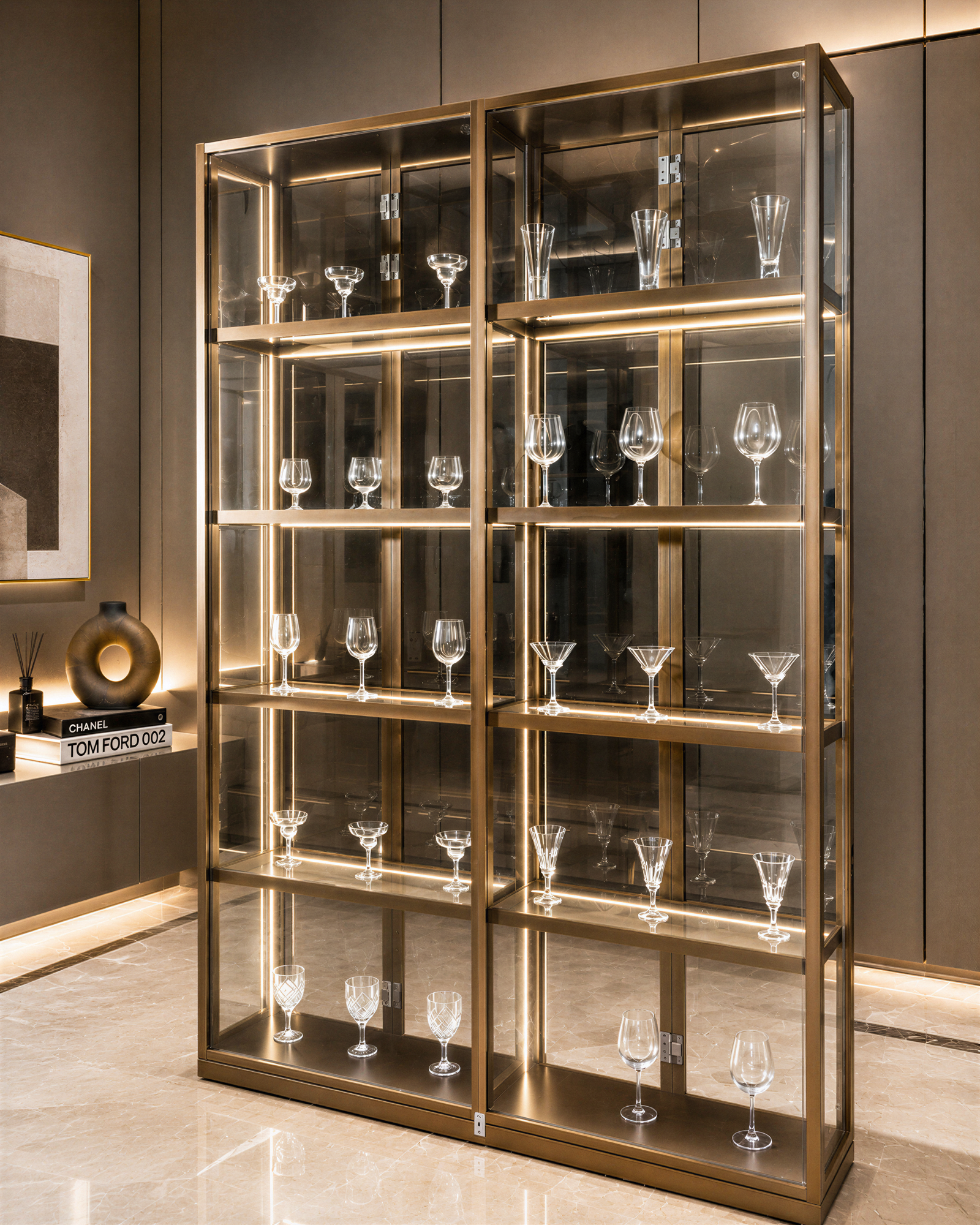 Full Glass Wardrobe